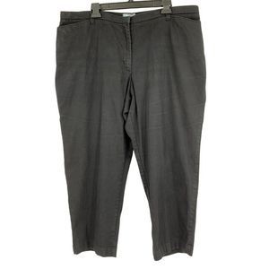 Womens Liz & Me Black Size 20 W P  Petite Plus Taper Leg Jeans Pants Elastic Wai